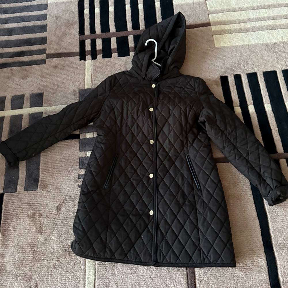 Ralph Lauren Black Quilted Puffer Coat